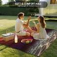 thumbnail image 4 of Red Ocean Waves Outdoor Rug for Patio/Deck/Porch, Non-Slip Large Area Rug 5 x 8 Ft, Summer Beach Coastal Abstract Indoor Outdoor Rugs Washable Area Rugs, Reversible Camping Rug Carpet Runner, 4 of 8