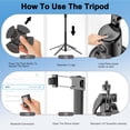 thumbnail image 2 of Auto Face Tracking Selfie Stick Tripod for iPhone with Light,360&Acirc;&deg; Rotation That Follows Your Movement, 70.9" Phone Camera Trip, 2 of 9