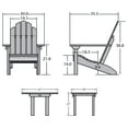 thumbnail image 5 of 2 Classic Westport Adirondack Chairs, 1 Classic Westport Side Table, 5 of 6