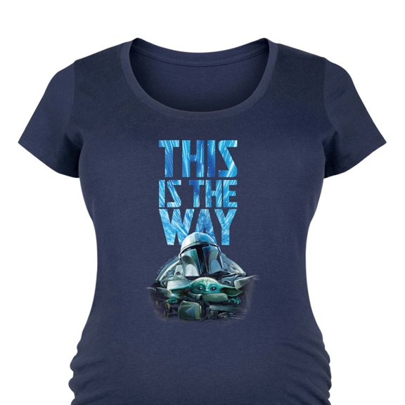 Star Wars - This Is The Way Hyperspace - Women's Maternity Scoop Neck Graphic T-Shirt