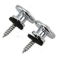 thumbnail image 2 of MYG Silver Strap Button Locks for Guitar Ukulele Mandolin Easy Installation, 2 of 10