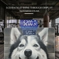 thumbnail image 3 of Bathroom Scale, Highly Accurate Digital Body Scale,Precisely Measures Weight up to 400 lbs-Black And White Husky Dog With Open Mouth, 3 of 4