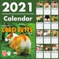 thumbnail image 5 of Corgi Butts Calendar 2021 Funny Dog Calendar Decoración Para Sala De Estar Dormitorio Speravity HA015843-00, 5 of 5