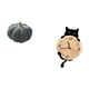 thumbnail image 5 of Reloj de pared con forma de calabaza de Halloween y gato, de peluche, decorativo, de material suave, adecuado para cumpleaños, familiares y amigos, de, 5 of 8