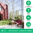 thumbnail image 4 of OWLHAUS Polycarbonate Greenhouse Panels U Connector Profile - 0.2" Thick, 20 Pieces, 2ft Length, Dust & Rain Protection, Fits 6mm, 4 of 8