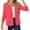 A-04 Coral Red, variant on HOWCOME Women's Button Cardigan 3/4 Sleeve Soft Knit Sweater Tops, Black L
