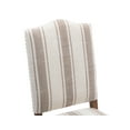 thumbnail image 5 of Dayalane Farmhouse Dining Chairs Set of 2, Mid Century Modern Dining Room Chairs with High Back and Nailhead Trim, Linen Upholstered Wooden Kitchen Chairs Parson Chairs for Dining Room Kitchen, Stripe, 5 of 9