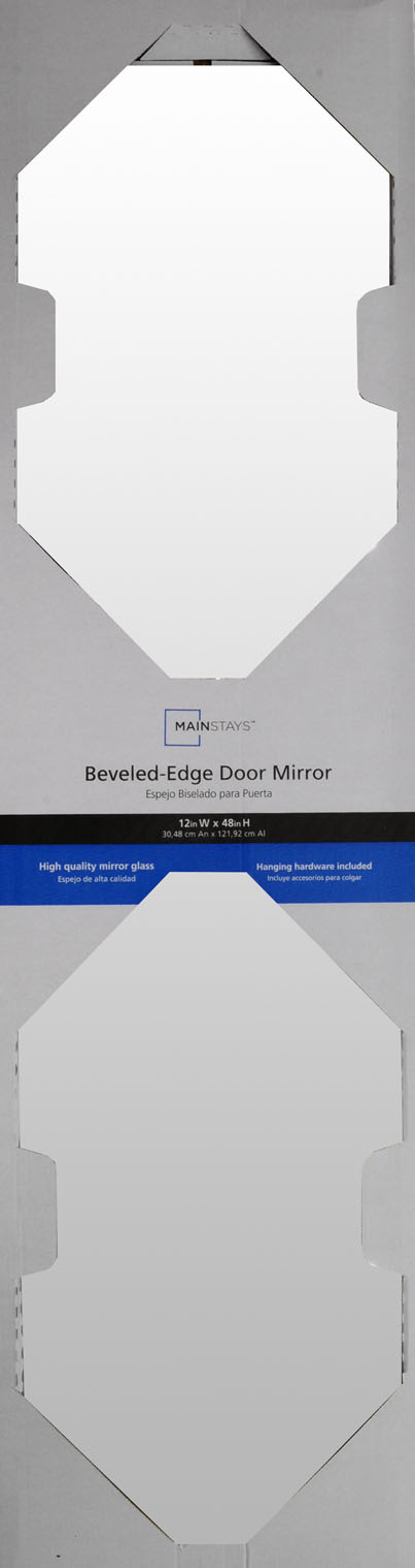 Mainstays Full Length Beveled Edge, Beveled Edge Door Mirror