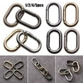 thumbnail image 5 of 1/2/4/5pcs Zinc Alloy Plated Accessories Camping Hiking Outdoor Carabiner Handbags Clips Spring Oval Rings Bag Belt Buckles SILVER 2PCS, 5 of 8