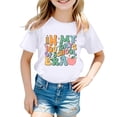 thumbnail image 1 of Xuewenshw T-Shirt Mode Enfant Décontracté Imprimé Col Rond Manches Courtes Ample, 1 of 4