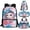Axolotl Astronaut Pink Blue, variant on Jeiento Panda School Bag for Kids School Backpack for Elementary Studnets Moon Flower Bookbag with Lunch Box 4 Pcs Kids Backpack with Pencilcase for Boys Back Pack
