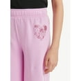 thumbnail image 3 of Justice Girls Fleece Wide Leg Pants, Sizes XS - XLP, 3 of 6