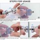 thumbnail image 4 of Shower Door Knob Aluminum Alloy Round Door Handle for Bathroom Glass Door Sliding Door, 4 of 5