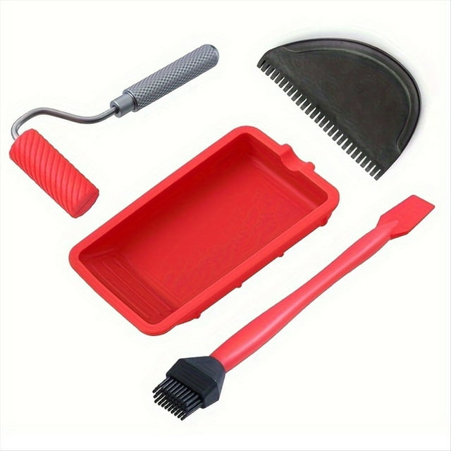 Kit de 4 Aplicadores de Pegamento de Silicona, Juego de Brochas Reutilizables para Pegamento de Madera, Brochas de Silicona para Carpintería.