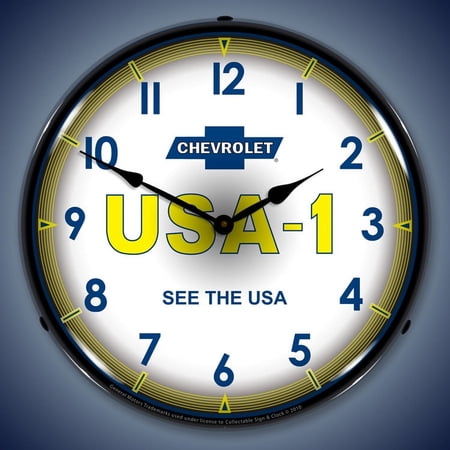 Chevrolet USA 1 Wall Clock, Lighted