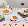thumbnail image 6 of Porcelain Dinner Plates, 10.5 Inch Plates Set of 6, Orange, 6 of 8