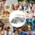 thumbnail image 7 of 2 Pack Electric Chafing Dishes Buffet Set, Roll Top Catering Chafer Server Food Warmer with 1 Full-size Pan & 2 Half-size Pans for Parties Wedding Hotels, 7 of 7