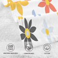 thumbnail image 5 of Yayeee 100% Cotton Hand Towels for Bathroom 16" x 28" Kitchen Towel, Colorful Retro Floral, 5 of 7