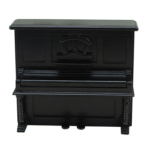 KAKOWELY Piano en miniatura de madera, modelo de piano pequeño, adorno paisajístico para casa.