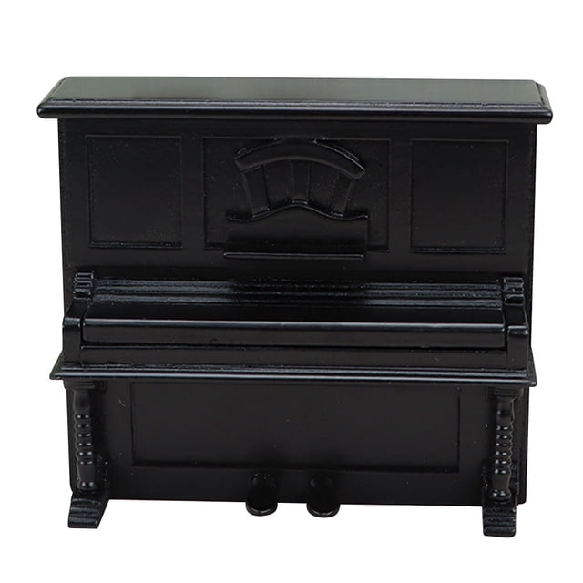 KAKOWELY Piano en miniatura de madera, modelo de piano pequeño, adorno paisajístico para casa.