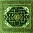 thumbnail image 1 of Ahgly Company Indoor Square Medallion Green Traditional Area Rugs, 8' Square, 1 of 1
