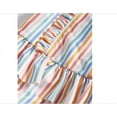 thumbnail image 2 of First Impressions Baby Girls Striped One Piece Swimsuit and Hat, 2 Piece Set, Upf 50,  Bright White, 2 of 3