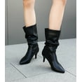thumbnail image 4 of YOWMNS Women's Chic Kitten Heel Boots - High Heel Fashion Style, 4 of 5