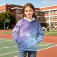 thumbnail image 5 of Enjoytime Hoodies for Girls Printed Long Sleeve Pullover Sweatshirt Fall Winter Warm Casual Kids Clothes with Pocket, 5 of 7