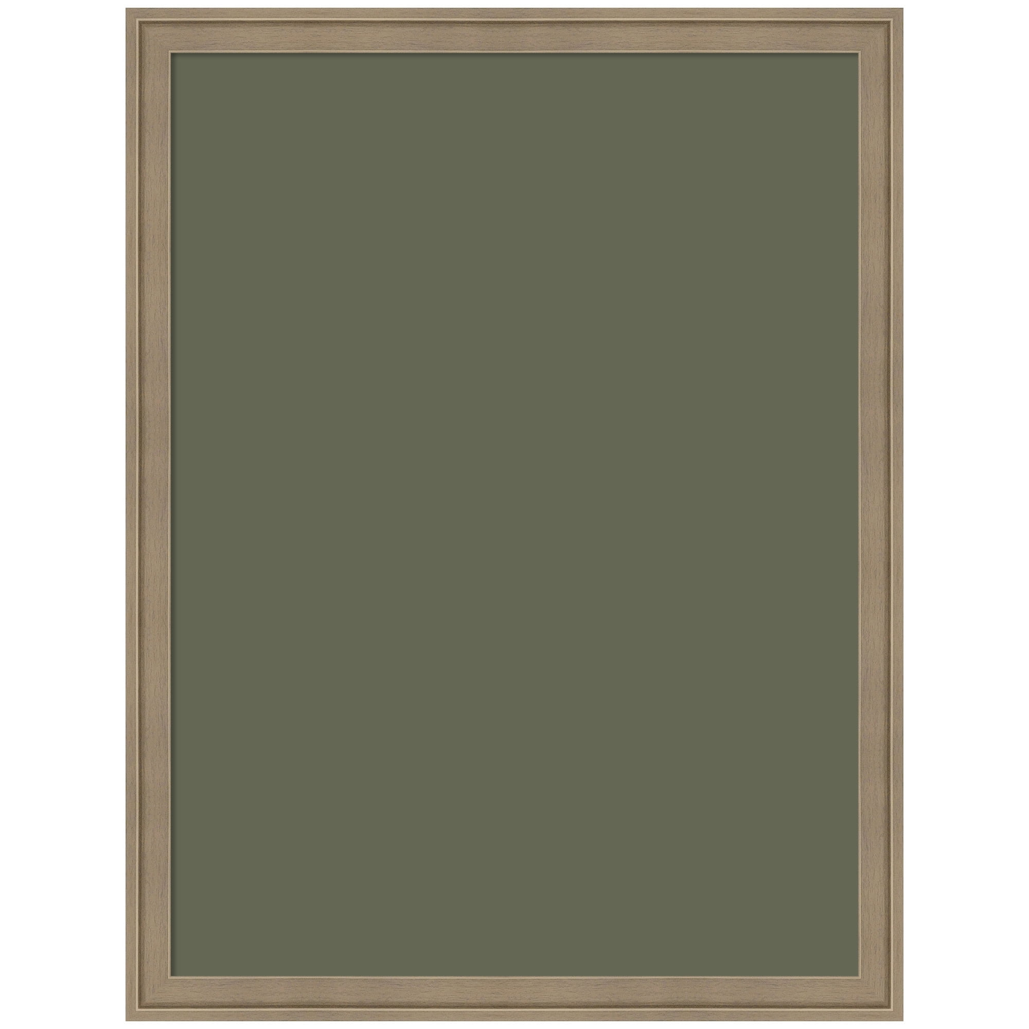 Kate and Laurel Framed Fabric Pinboard 20 x 26,  Printed Linen Classic Bulletin Board for Use as a Vision Board or Wall Organization, Florence Light Brown Frame
