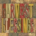 thumbnail image 2 of Reed, Tara 26x26 Black Ornate Wood Framed with Double Matting Museum Art Print Titled - Harvest Blessings Printer Block, 2 of 4
