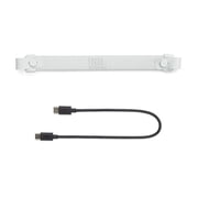 JBL CHARGE 6 Bluetooth Speaker & divvi! Premium Hard Case Bundle - White
