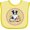 Banana and Yellow, variant on Inktastic Border Collie Book Lover Girls Baby Bib