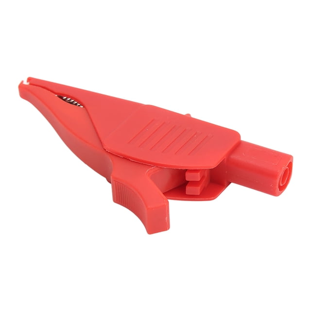 Octpeak Clip Électrique, Clip de Sécurité Isolé, Clip Électrique en Laiton Isolation de Courant PA Couvrir 4mm / 0,2 Pouces Queue Type de Test de Sécurité Clip Électrique pour Batterie de Voiture 32a / 1000v