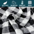 thumbnail image 5 of AUQ Buffalo Checker Throw Blanket for Sofa Couch | Soft Flannel Fleece White Black Checkered Plaid Pattern Decorative Throw | Warm Cozy Lightweight Microfiber | 50 X 60 Inches, 5 of 7