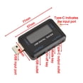 thumbnail image 4 of Bgsha 1pc USB Power Meter Tester Multimeter 4.5-36V 0-5A Voltage Current Capacity Energy Ammeter Digital Tester Meter Fast Charging, 4 of 10