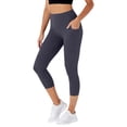 thumbnail image 5 of Lumtrix High Waisted Capri Leggings for Women Tummy Control Soft Yoga Pants Gym Workout Running Leggings with Pockets Dark Purple XL, 5 of 6