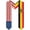 Usa & Belgium Belgian, variant on Usa American America And Brazil Brazilian Graduation Sash Class Of 2024 2025 Graduation Stole 72 Inch Length Double Sided V Shape Graduation Scarf Graduation Congratulation Gifts