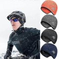 thumbnail image 2 of Skull Caps Helmet-liner Thermal Beanie With Glasses Holes Winter Cycling Caps Bike Headwear Accessories For Men Women 24bd, 2 of 5