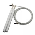 thumbnail image 1 of 2xComba Para Saltar De Velocidad 300 Cm De Longitud Ajustable Durable Fitness Boxeo Cuerda Para Saltar Plata Delgada, 1 of 8