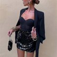 thumbnail image 4 of Jupe à Sequins Moulante Mini Jupes pour Femmes Tendance 2024, 4 of 5