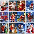 thumbnail image 2 of GATYZTORY-pintura de diamantes con marco de Papá Noel, mosaico de diamantes para adultos y niños, regalo, arte de pared, decoración de artesanía para Navidad, 2 of 4