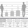 thumbnail image 2 of 3 Piece Luggage Set, ABS Lightweight Suitcase with TSA Lock, Hardside Expandable Luggage with 360° Spinner Wheels ，Expand up to 25% Luggage ，for Travel，Blue, 2 of 8