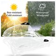 thumbnail image 6 of Waterproof Tarpaulin Clear PVC w/ Grommets Foldable for Garden Greenhouse Plant Camping 1x1.5m, 6 of 12