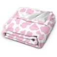thumbnail image 3 of Pink Cow Print Throws and Blankets for Girls, Women and Kids - 50"x60", 3 of 6