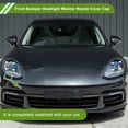 thumbnail image 2 of Unique Bargains Front Bumper Headlight Washer Nozzle Cover Cap No.971807754 Bumper Trim Nozzle Cover for Porsche Panamera 2017-2021 Black Front Right, 2 of 7