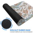 thumbnail image 6 of Long Mouse Pads for Desk,White Pioneer Flower and Paisley Pattern Desk Mats on Top Of Desks, Desk Mouse Pad Extra Large with 3mm Non-Slip Base and Stitched Edge for Gaming,Office,Work,Home 31.5"x15.7", 6 of 6
