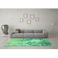 thumbnail image 3 of Ahgly Company Indoor Rectangle Abstract Turquoise Blue Modern Area Rugs, 3' x 5', 3 of 4