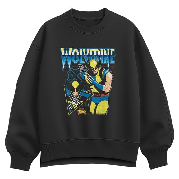 X-Men - Wolverine Oversized Fleece Crew Sweatshirt