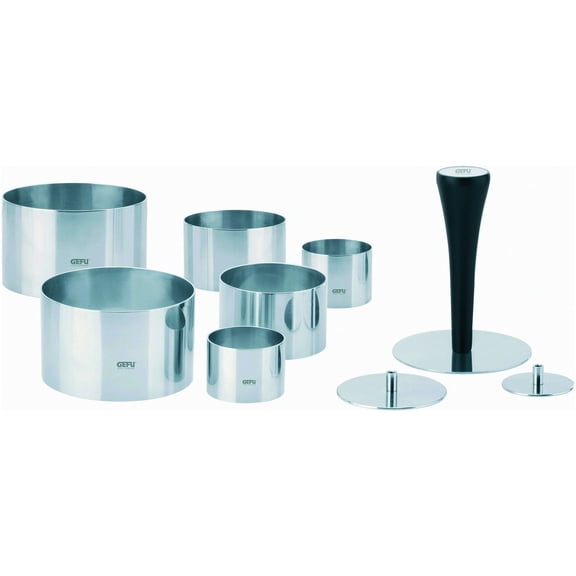 Gefu Appetizer and Dessert Ring Mold Set - 10 Piece