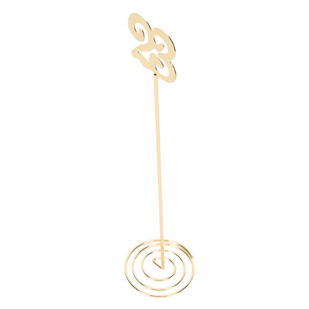 Soporte de Mesa para Tarjetas de Metal de 6 Piezas Soporte de Clip para Números de Mesa de Hierro Estable y Elegante para Bodas Fiestas Diseño de Fotos menú de Notas Amplia ANGGREK Otros